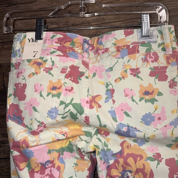 YMI Women's Floral Skinny Jeans - Multicolor - Picture 8 of 10